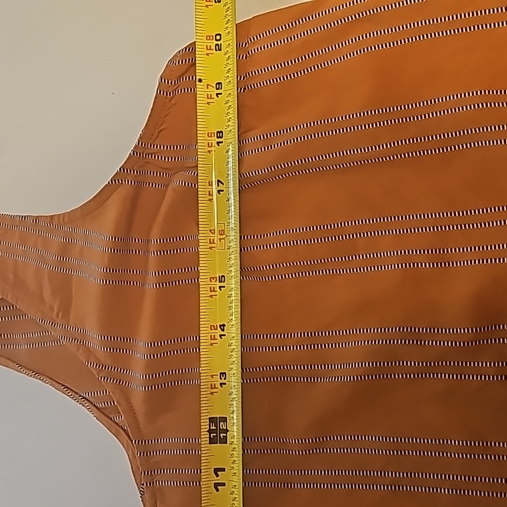 a new day Orange and black/white Straps Top Size L - Picture 8 of 9